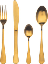 BERGNER MUNICH - Set de tacâmuri din oțel inoxidabil din 24 de piese Bucatarie Naty Shop Auriu 24 de bucăți