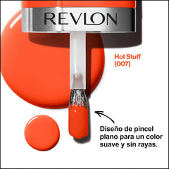 Revlon Ultra HD Snap Lak na nehty Dlouhotrvající veganské složení Rychle schnoucí jedna vrstva Plná krycí barva (8 ml) Hot Stuff (007) Unisex