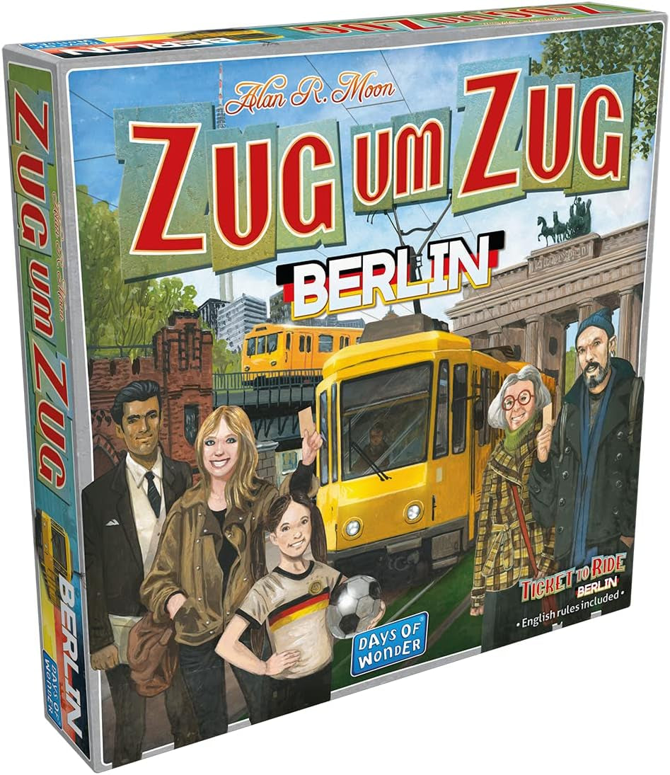 Days of Wonder, Ticket to Ride: Berlin, rodinná hra, desková hra, 2–4 hráči, věk 8+, 10–15 minut, německy