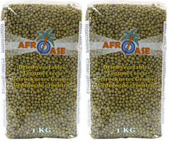AFROASE - Mungo zelené fazolky - 1 x 1 kg (balení po 2 kusech)