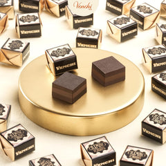 Venchi - Cremino Extra Black Chocolate - Hořká čokoláda s mandlovou pastou a "Piedmontese lesní lískové oříšky CHZO", 1 kg, bez lepku, bez barviv a bez konzervantů