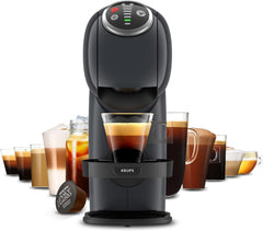 NESCAFÉ Dolce Gusto Genio S Plus de Krups, aparat de cafea compact cu capsule, capacitate 0,8 litri, 1500 wați, avertizare automată de detartrare, gri cosmic, KP340B