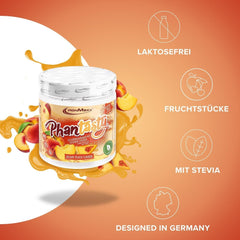 Ironmaxx Phantasty - Creamy Peach 250G Dávka | Vegan Geschmackspulver Mit Echten Frucht- Oder Nussstückchen | Perfekter Zuckerersatz Sweeteners Naty Shop