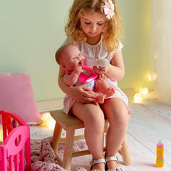 JC TOYS 81060 2X Sticlă pentru păpuși, cu lapte și suc Papusi Naty Shop