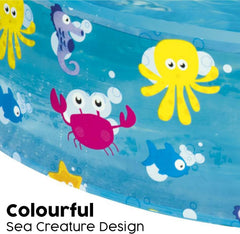 Dětský bazén Bestway FillN Fun, Sparking Sea, 122 x 25 cm, BW55028, Multicolor, 122 x 122 x 25 cm