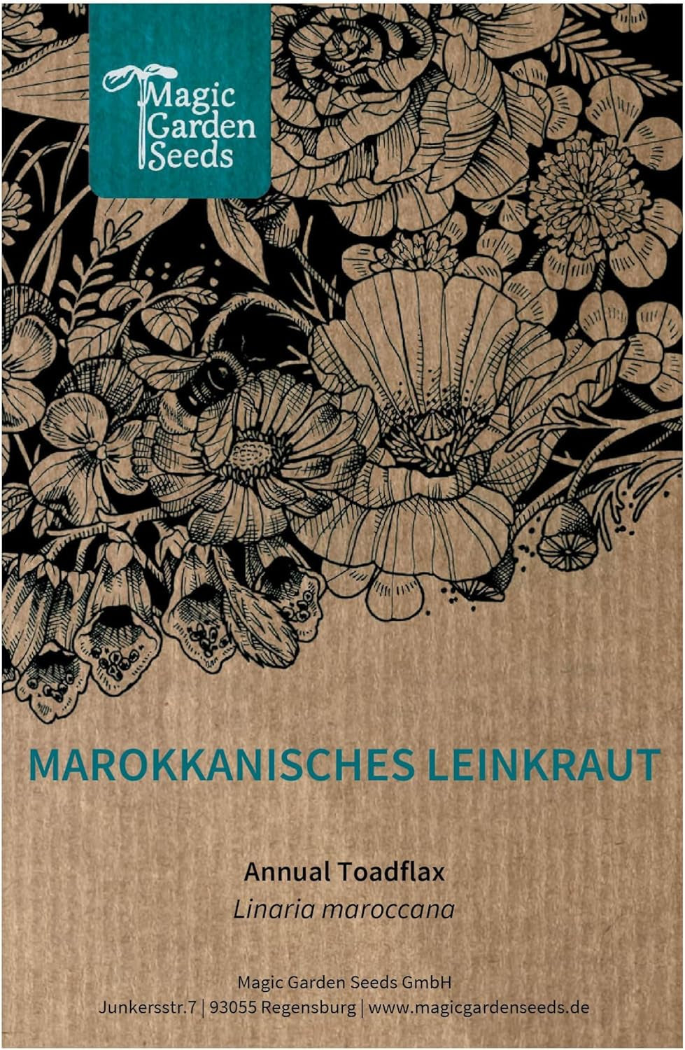 Len marocký (Linaria maroccana) cca. 2000 semen letní jednoleté květiny, dlouho kvetoucí řezaná květina