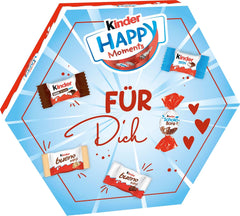 kinder Happy Moments Mini Mix - Valentýnský dárek pro něj a pro ni - Pro socializaci a sdílení s přáteli a rodinou - 161 g