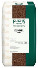 Fuchs Professional - Kümmel ganz | Ungemahlen, zum Würzen von Bratkartoffeln nebo Krautgerichten | Profi-Qualität für Großverbraucher und Gastronomie | 1 kg v recyklovatelném pytli