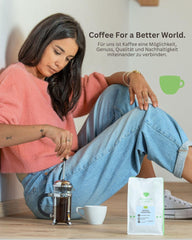 Coffee - Nossa Senhora I 100% Arabica I Kaffeebohnen 250g I Ideal für Moka kanne, Siebträger, Vollautomat, Brühkaffee und French Press mit schokoladig, nussigen Aromen I dunkle Röstung