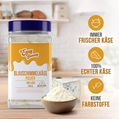 EASY YUMMY - Käsepulver 300g | Instantní Käsegeschmack für Mahlzeiten & Snacks | Immer Bereit, Keine Kühlung Nötig | Aus 100% pravý sýr | Ideální jako Popcorn-Topping