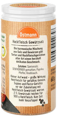 Ostmann Gewürze - Hackfleisch Gewürzsalz | Gewürz für Hackfleisch, Buletten nebo Cevapcici | 60 g ve Streudose