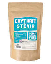 Erythritol + Stévie Přírodní náhražka cukru bez kalorií 1:1, 1 kg Sladidla Naty Shop