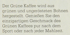 Grüner Kaffee bio, Doppelkammerbeutel, 1x 54 g