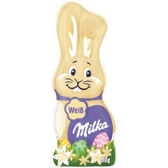 Milka Smiling Bunny White - velikonoční čokoláda z bílé čokolády ve tvaru zajíčka - 14 x 90g