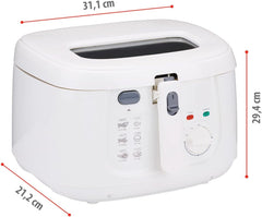 Fritéza Alpina 2,5 l DF-165, 1800 W - Nastavitelná teplota až 190 °C Spotřebiče Naty Shop