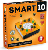 Piatnik 7167 - Smart 10 | Jocul de societate revoluționar de tipul „știu-tot” | Pentru pasionații de quiz | Cine este regele quiz-urilor? | Vârste 12+ | Întrebări de cunoștințe de la A la Z | Pentru acasă și în deplasare