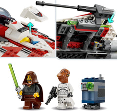 LEGO Star Wars Jedi Bobův Starfighter Stavebnice Hvězdná loď Kostky Oblíbená postava Dárek k narozeninám pro chlapce, dívky a všechny fanoušky starší 8 let 75388 Stavebnice Beuche den LEGO-Store