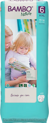 Scutece ecologice Bambo Nature Premium, mărimea 6, 1,63 kg