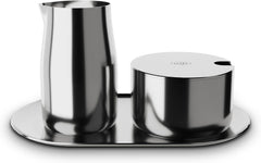 SET LAPTE ȘI ZAHĂR alfi, set lapte și zahăr din oțel inoxidabil lucios, de înaltă calitate, design elegant, lavabil în mașina de spălat vase, durabil