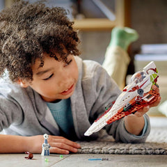 LEGO Star Wars Jedi Starfighter Obi-Wan Kenobi, Sestavitelná hračka s Taun We, Figurka droida a světelný meč, Sada Útok klonů 75333 Stavebnice Besuche den LEGO-Store