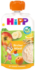 HiPP Bircher Müsli, vytlačitelné sáčky od 1 roku (8 x 100 g)