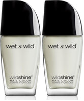 Lak na nehty Wet n Wild Wild Shine, formaldehyd, toluen, bez ftalátů, dlouhotrvající rychleschnoucí složení, matný vrchní lak (2 balení)