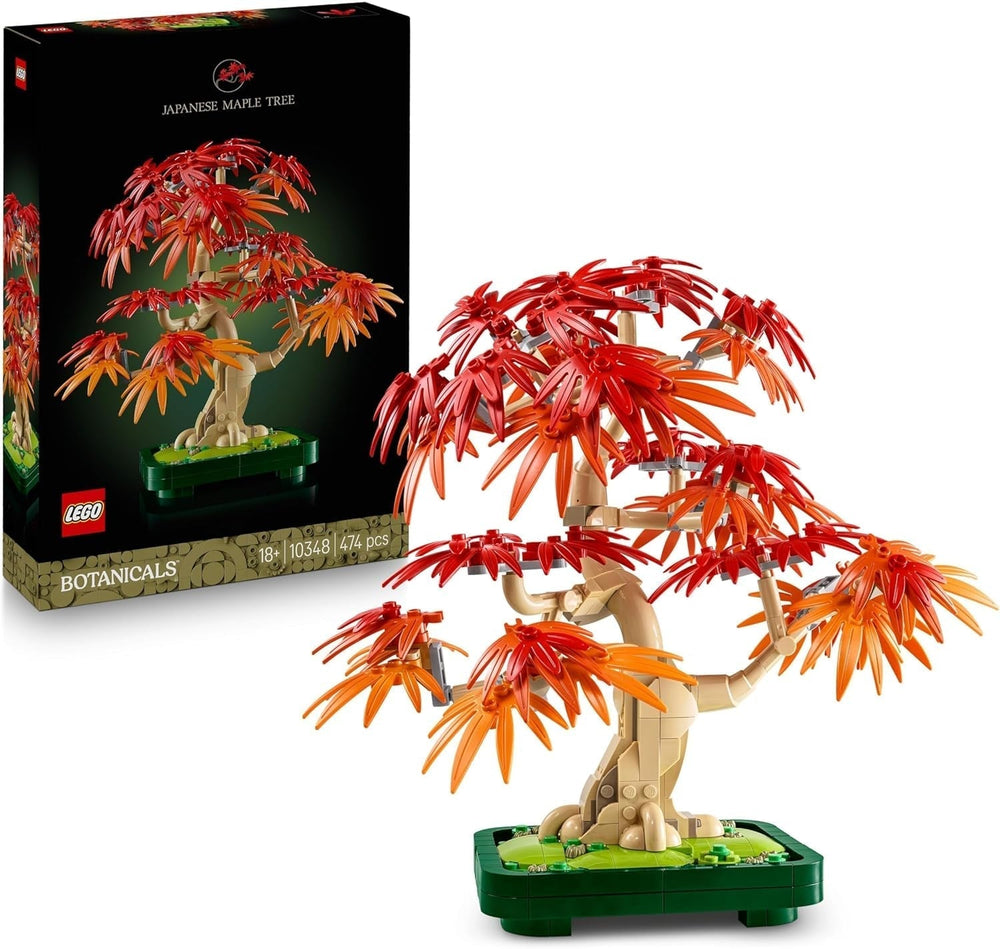 LEGO Botanicals Japonský červený javor - Bonsai - Sada umělých rostlin s červenými a oranžovými listy a miska - Domácí dekorace - Nápad na dárek pro dospělé - 10348 Stavebnic Besuche den LEGO-Store Výchozí název