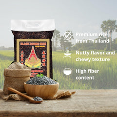ROYAL THAI RICE - Dlouhozrnná černá rýže (rýžová zrna) - 1 x 1 kg