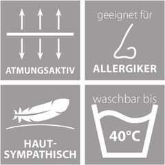 Povlečení Traumnacht Green - Celoroční přikrývka 135X200 Cm + Polštář 80X80 Cm, odolné s potahem z mikrovlákna, vyrobeno podle německé normy kvality Peřiny a přikrývky Naty Shop