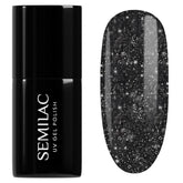 Semilac UV lak na nehty 394 Sparkling Midnight Date 7 ml - Tmavá noční obloha se třpytivým efektem - Kolekce Love Is In The Nails