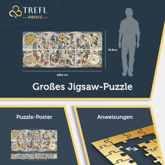 Trefl Prime - UFT Puzzle: Ancient Celestial Maps - 9000 dílků Ancient Celestial Map Velké puzzle, nejtlustší karton, organické, EKO, zábava pro dospělé a děti Puzzle 12+ Naty Shop