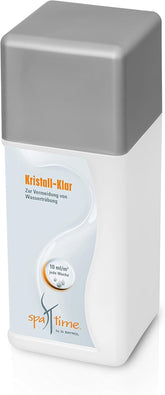 SpaTime by BAYROL - Crystal Clear 1 L - Koncentrovaný čistící efekt - zabraňuje zakalení vody a zajišťuje křišťálově čistou vodu - pro všechny typy filtrů, šedá