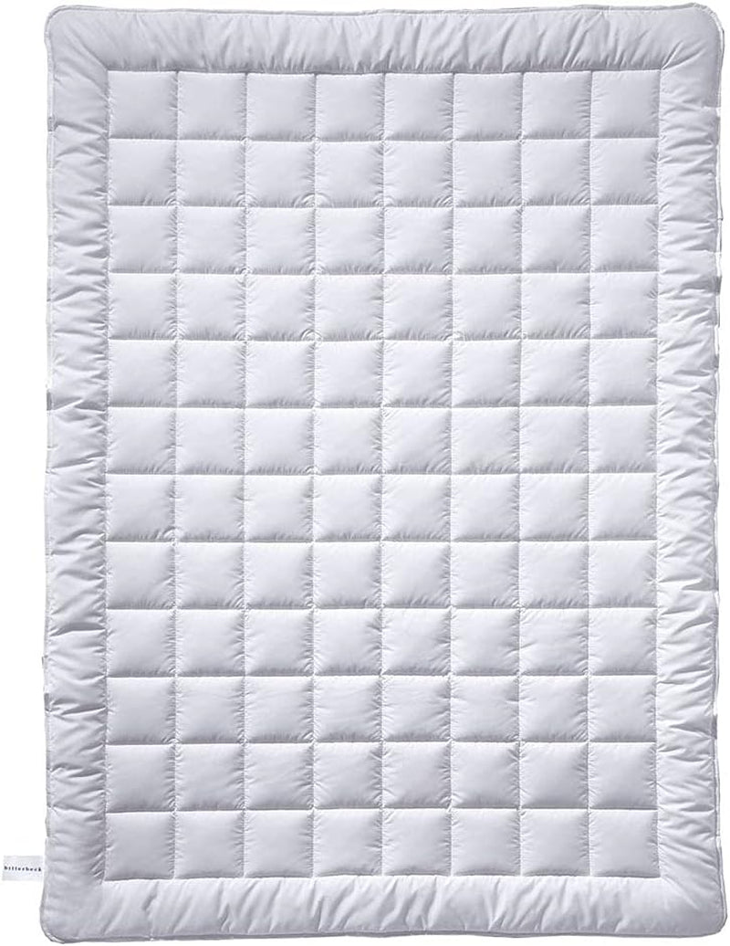 Plapumă Billerbeck Vanessa Superlight - plapumă de vară - 155 X 220 Cm - plapumă de bumbac, plapumă răcoritoare, plapumă ușoară de vară - 100 % bumbac, alb Plapumi si pilote Naty Shop 155X220 Cm Lumina verii