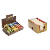 Lindor Čokoláda Top Prezentace | 1718 g a čokoládové tyčinky s marcipánem | 25 barů x 50 g v počítadle | 1250 g | Čistý marcipán potažený hořkou čokoládou | Čokoládové tyčinky