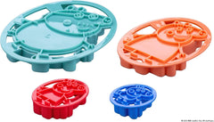 Forme de biscuiți Dr. Oetker Peppa Pig Embosser – set de 4 piese pentru copt creativ, ușor de utilizat – perfecte pentru biscuiți și fondant, durabile și lavabile în mașina de spălat vase