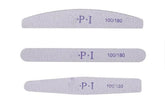 Set de 3 pile de unghii, pile de unghii pentru unghii cu gel, accesorii pentru unghii cu gel rezistente la uzură și lavabile, pilă de unghii profesională 100/180 cu 3 forme, albă
