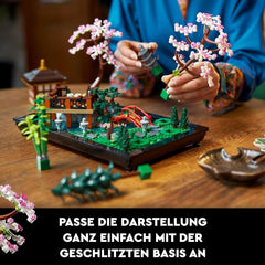 Lego Icons Garden Of Silence - Sada botanické zahrady Zen pro dospělé s lotosovými květy - Přizpůsobitelná dekorace na stůl inspirovaná Japonskem - Dárek pro ženy a muže 10315 Stavebnice Besuche den LEGO-Store