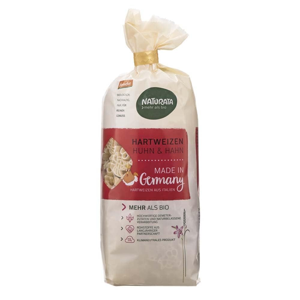 Těstoviny z tvrdé pšenice, kuře a kohout