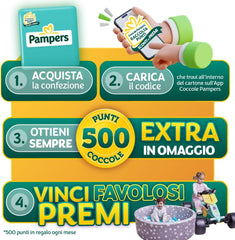 Pampers Baby Dry Maxi velikost 4 (7–18 kg), 200 plen + 500 bodů pro mazlení navíc zdarma