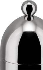 Zahărniță Alessi 90024 cu lingură, fabricată din oțel inoxidabil 18/10, lustruită până la strălucire intensă