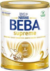 BEBA SUPREME 2 Pokračovací mléko po 6 měsících, pouze laktóza, bez palmového oleje, balení 6 ks (6 x 800 g) Naty Shop