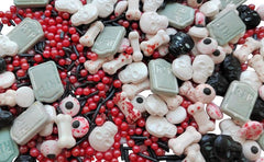 Decoratiuni comestibile, bombonele si sprinkles, pentru Halloween, 100 grame Sprinkles Naty Shop