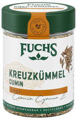 Fuchs Gewürze - Kreuzkümmel ganz - orientalisch-nussige Note für Falafel und Linsengerichte - přírodní ingredience - 60 g v wiederverwendbarer, recyclebarer Dose