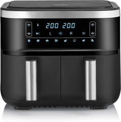 SEVERIN Dvojitá horkovzdušná fritéza s varnou komorou 2 X 3,8 l, 8 automatických programů Spotřebiče Naty Shop 2 X 3,8 l Garkorb (Parallelnutzung) / 8 Automatik-Programme