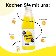 Tekutý vaječný bílek Značka - 6x1kg 100% přírodní proteiny