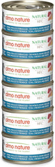 Almo Nature HFC Natural - Hrană umedă pentru pisici adulte - Ton, Pui și Brânză - Calitate umană, Fără gluten - 6 x 70g