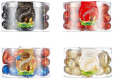 Ouă LINDOR cu ciocolată Lindt | 4 cutii a câte 450 g fiecare | Ouă LINDOR cu umplutură care se topește în gură, din ciocolată cu lapte, albă, neagră și cu alune | Ciocolată de Paște | Cadou de ciocolată | Ouă de Paște | Ouă de ciocolată