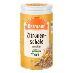 Ostmann Gewürze – Zitronenschale, gemahlene Schale für ein frisches Zitronen-Aroma, zum Backen nebo Verfeinern von Soßen, Dressings & Dezerty, vegan, 35 g (Verpackungsdesign kann abweichen)