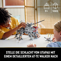 Sada minifigurek mobilního modelu hračky LEGO Star Wars At-Te Walker včetně 3 klonových vojáků, bitevních droidů a trpasličího pavoučího droida 75337 Stavebnice Besuche den LEGO-Store