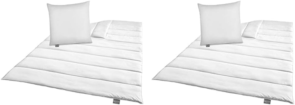 Zelené povlečení Traumnacht - Celoroční přikrývka 135X200 cm + polštář 80X80 cm, odolný s potahem z mikrovlákna, vyrobeno podle německého standardu kvality (balení 2 ks) Naty Shop Peřiny a přikrývky Výchozí název